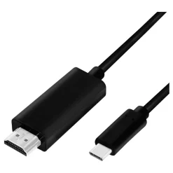 1.80m Logilink USB-C Kabel 3.2 Gen1 zu HDMI-A 4K/60 Hz, schw