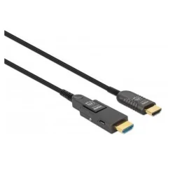20.00m Manhattan HDMI LWL Stecker-Stecker/MicroHDMI St 4K@60Hz