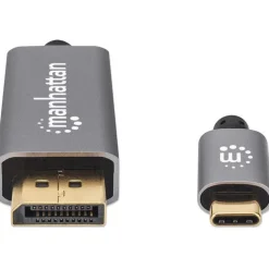 2.00m Manhattan 8K@60Hz USB-C auf DisplayPort 1.4 Adapterkabel 2m