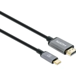 1m Manhattan 4K@60Hz USB-C auf HDMI-Kabel Stecker/Stecker
