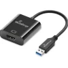 0.20m MediaRange USB-A zu HDMI Audio und Video Konverter, sw