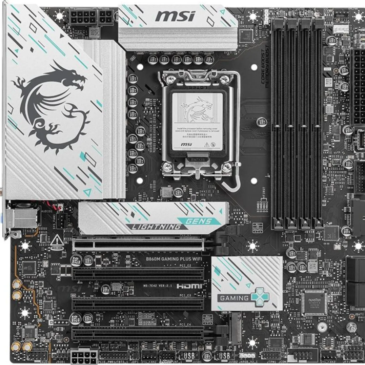 MSI B860M Gaming Plus WIFI Intel B860 So.1851 DDR5 mATX Retail