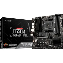 MSI B550M PRO-VDH WIFI AMD B550 So.AM4 Dual Channel DDR4 mATX Retail