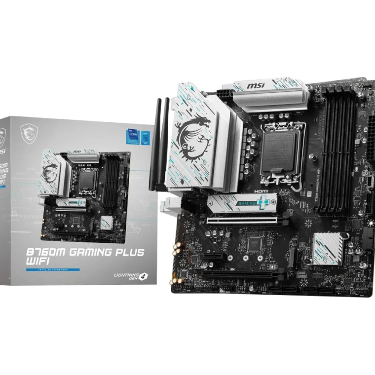 MSI Gaming Plus WIFI Intel B760 So.1700 DDR5 mATX Retail