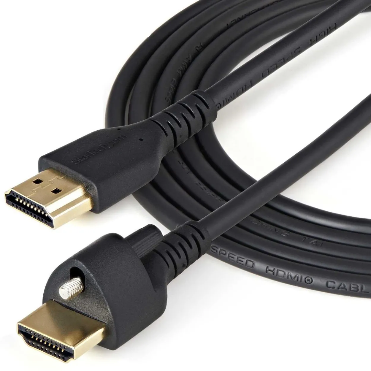 2.00m Startech High Speed HDMI Kabel - 4K 60Hz HDR - HDMI-2.0-Monitor Kabel mit Verriegelungsschraube und Ethernet - St/St