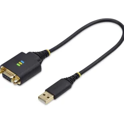 0.30m StarTech USB to Null Modem Serial Adapter Cable, FTDI, RS232 - Kabel USB / seriell - USB zu DB-9