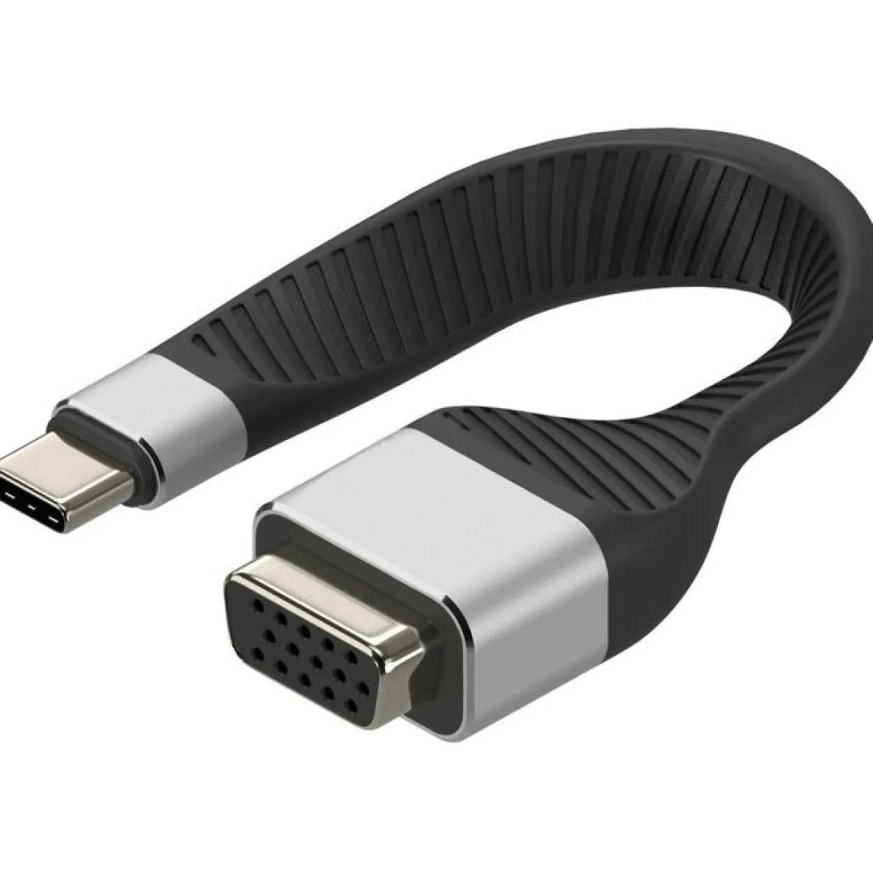 0.15m Techly Typ C auf VGA Buchse Flex Adapter