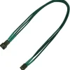 Nanoxia 30 cm grünes einzelsleeve Verlängerungskabel für 3-Pin Molex (NX3PV3EG)