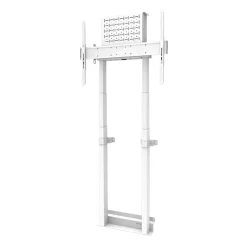 Neomounts by Newstar Motorised Wall Stand incl. storage box 10cm Wheels VESA 100x100 up to 800x600 weiß