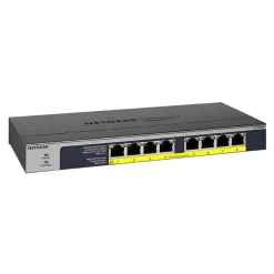 Netgear ProSAFE GS100 Desktop Gigabit Switch, 8x RJ-45, 123W PoE+ (GS108PP-100)
