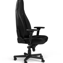 noblechairs ICON Echtleder Gaming Stuhl - schwarz/schwarz