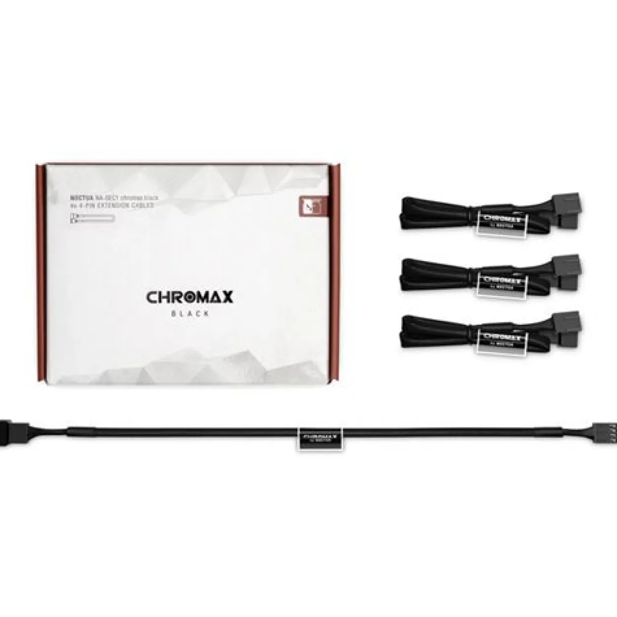 Noctua NA-SEC1 chromax.black Lüfter-Verlängerungskabelset - schwarz, 30 cm