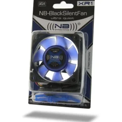 Noiseblocker NB-BlackSilentFan X1 Rev. 3.0 80x80x25mm 1300 U/min 10 dB(A) schwarz/blau/transparent