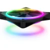 NZXT F Series F140 RGB DUO Twin Pack, 2er-Pack 140x140x26mm 500-1800 U/min 36 dB(A) schwarz