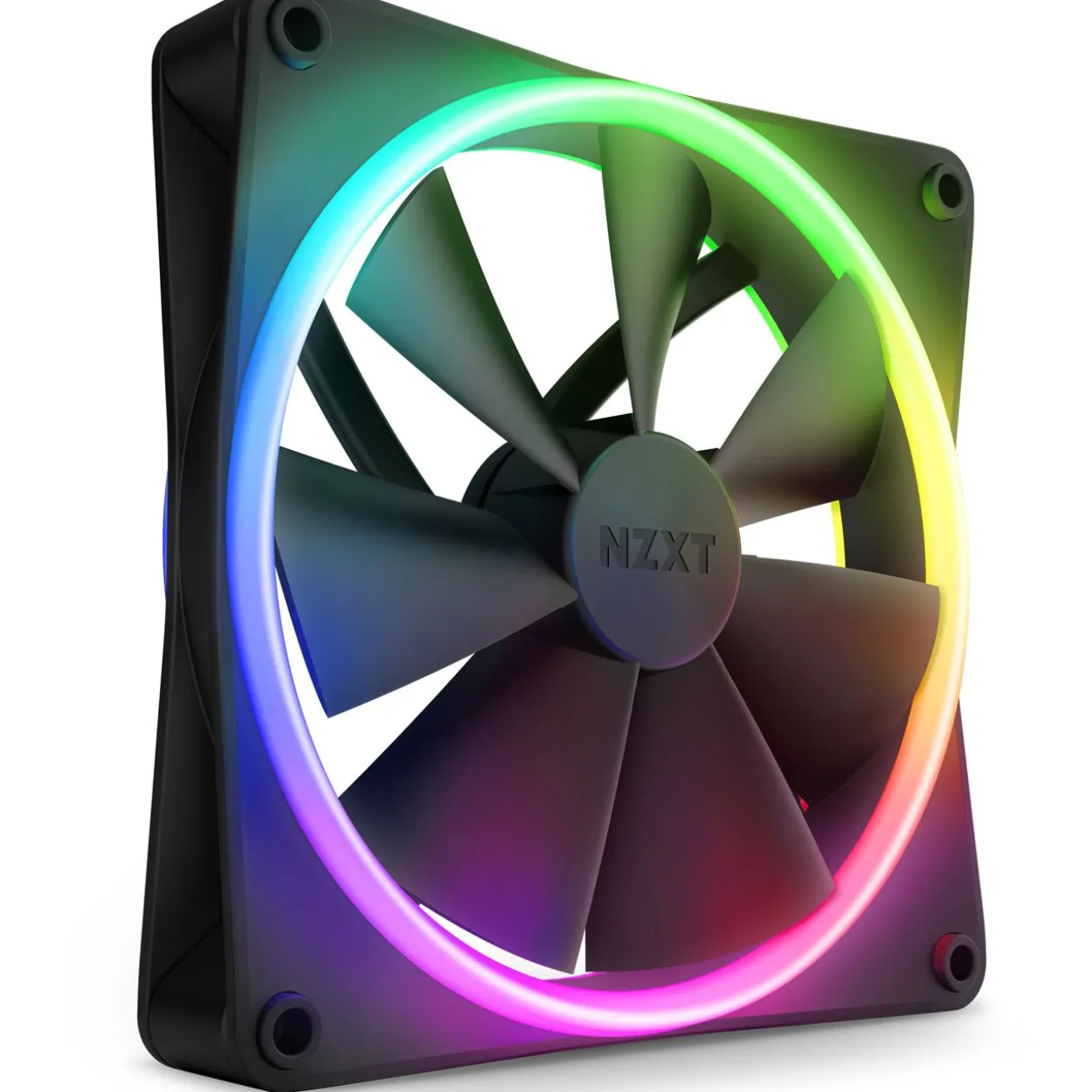 NZXT F Series F140 RGB DUO Twin Pack, 2er-Pack 140x140x26mm 500-1800 U/min 36 dB(A) schwarz