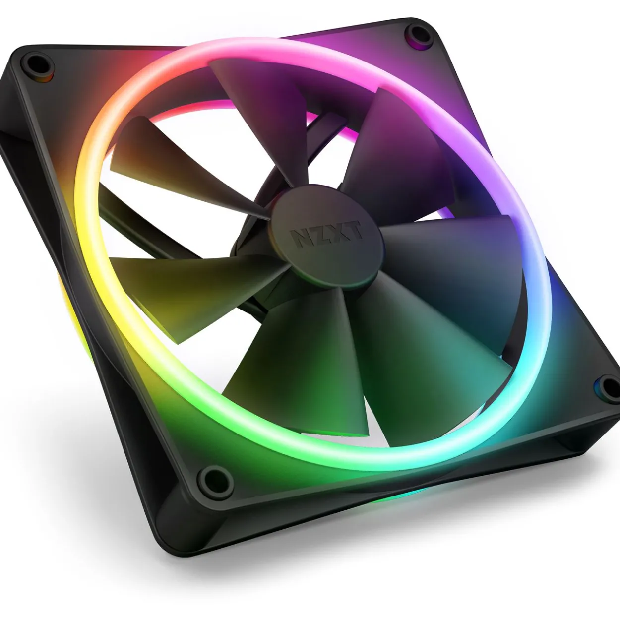 NZXT F Series F140 RGB DUO Twin Pack, 2er-Pack 140x140x26mm 500-1800 U/min 36 dB(A) schwarz