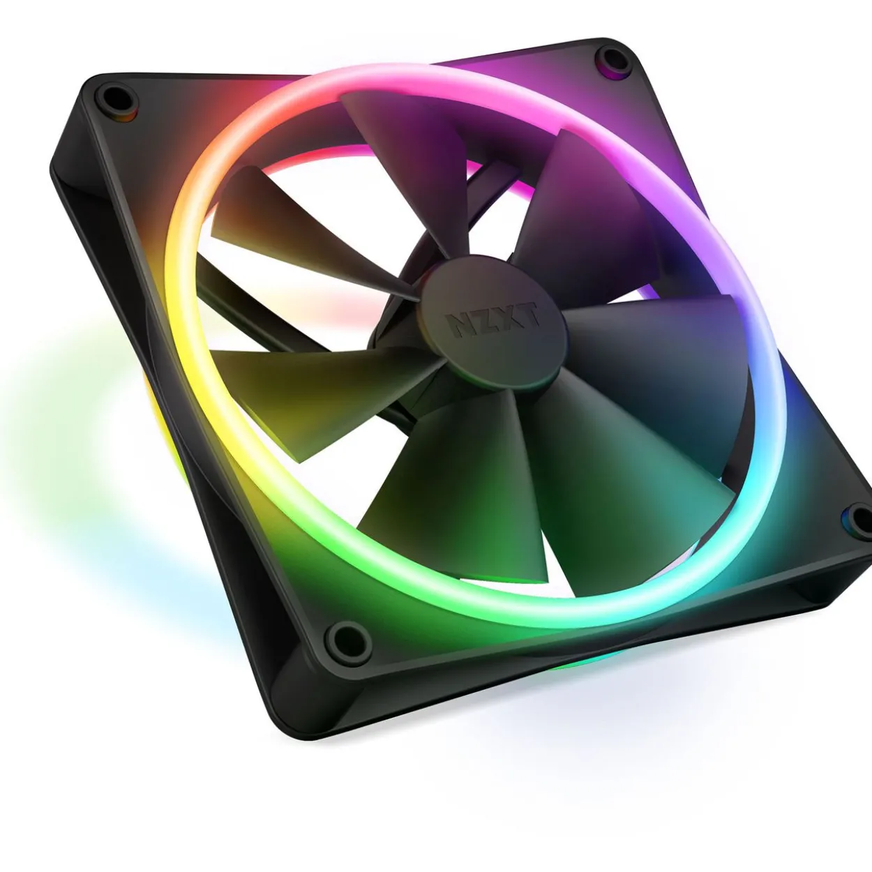 NZXT F Series F140 RGB DUO Twin Pack, 2er-Pack 140x140x26mm 500-1800 U/min 36 dB(A) schwarz