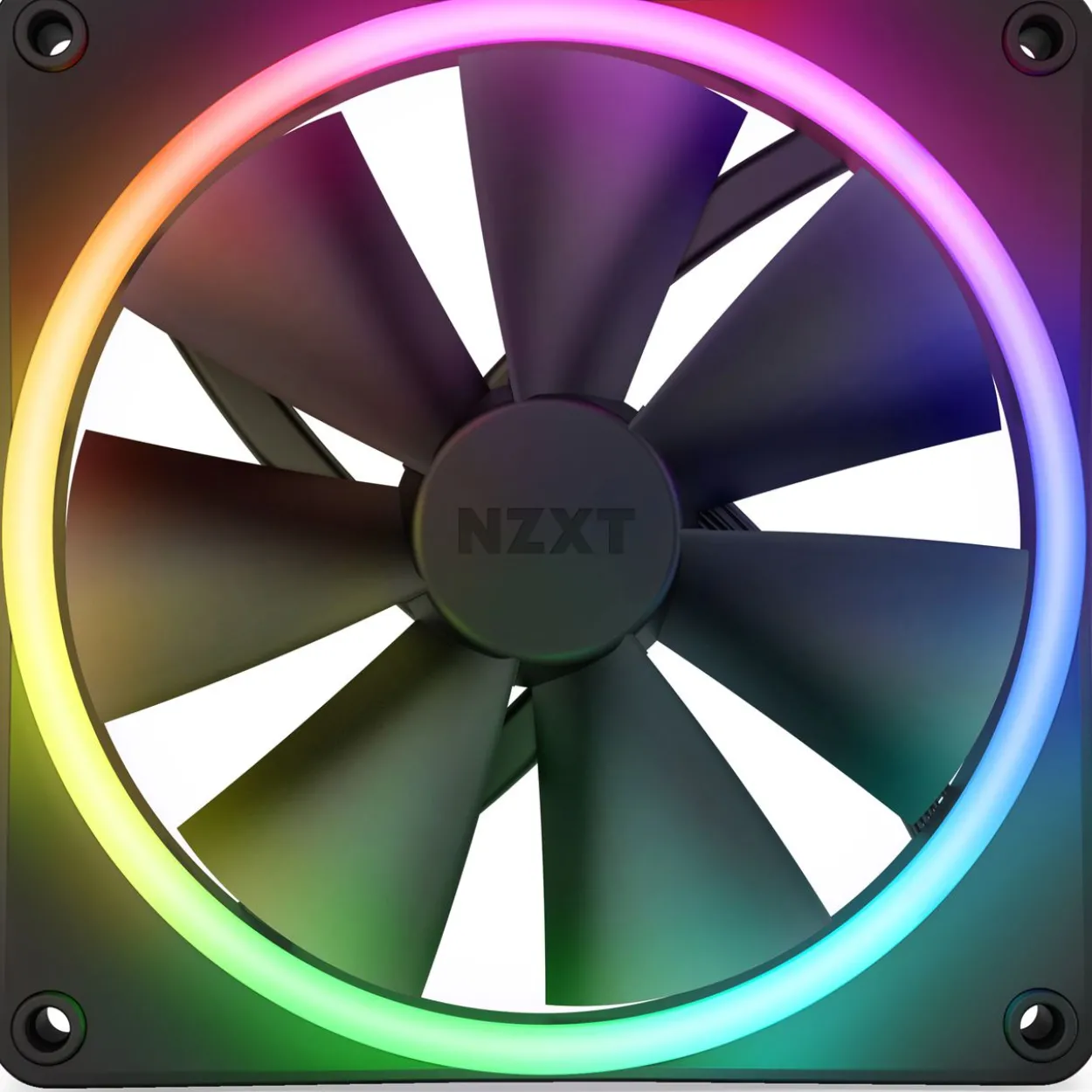 NZXT F Series F140 RGB DUO Twin Pack, 2er-Pack 140x140x26mm 500-1800 U/min 36 dB(A) schwarz