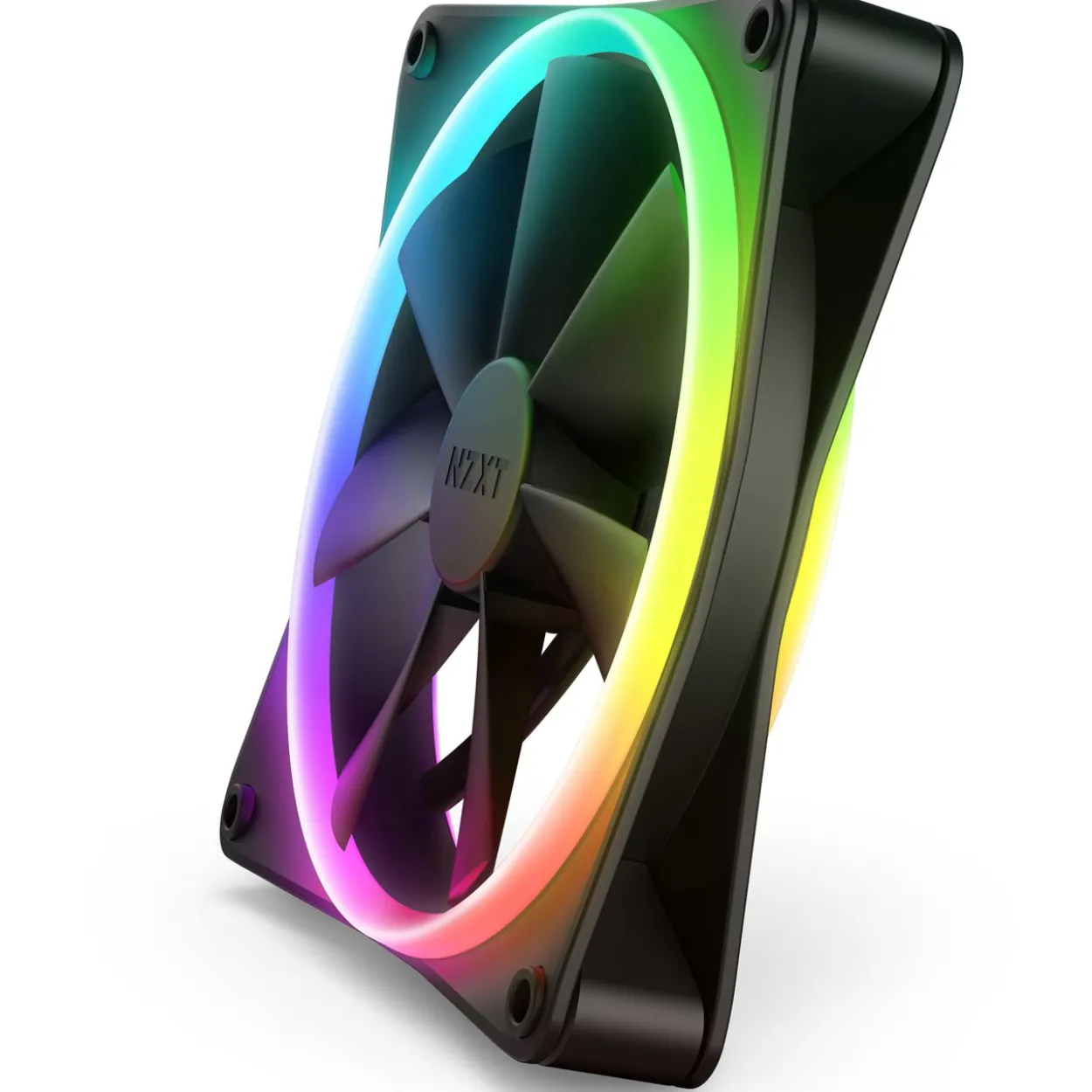 NZXT F Series F140 RGB DUO Twin Pack, 2er-Pack 140x140x26mm 500-1800 U/min 36 dB(A) schwarz