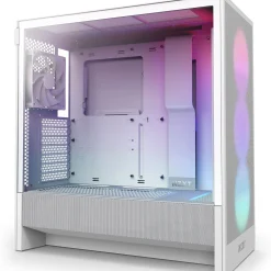 NZXT H5 Flow RGB (2024) Midi Tower ohne Netzteil weiss