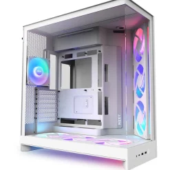 NZXT H9 Flow RGB+ (2025) Midi Tower ohne Netzteil weiss
