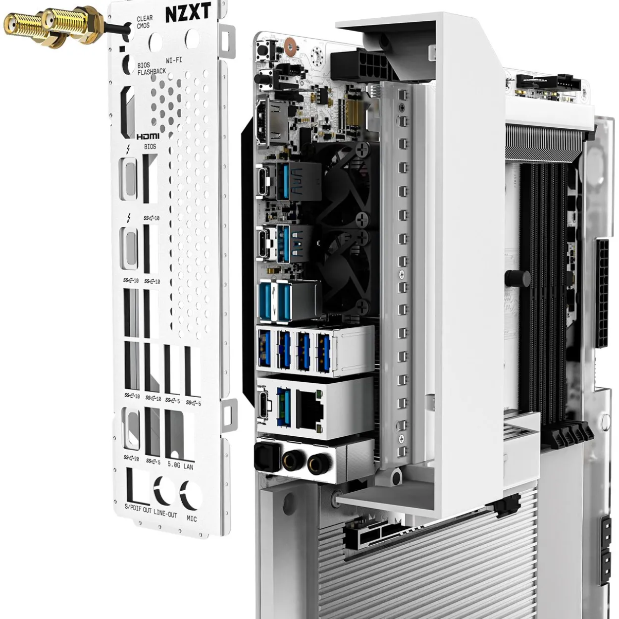 NZXT N9 Z890 White Intel Z890 So.1851 DDR5 ATX Retail