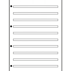 Oxford Arbeitsblock, DIN A4, 50 Blatt, Lineatur 3