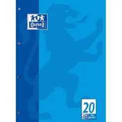 OXFORD Briefblock Schule gelocht DIN A4 blanko Lineatur 20