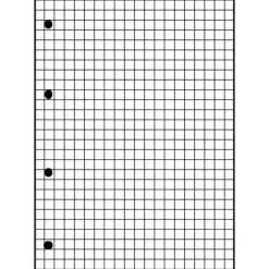 OXFORD Briefblock Schule gelocht DIN A4 kariert Lineatur 22