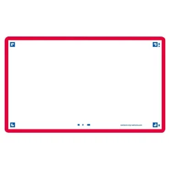OXFORD 80 Karteikarten FLASH 2.0 DIN A7 weiß, rot blanko