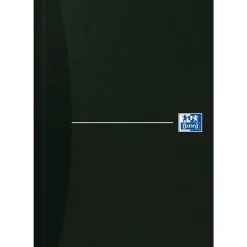 OXFORD Notizbuch Office Essentials DIN A5 liniert, schwarz Hardcover 192 Seiten
