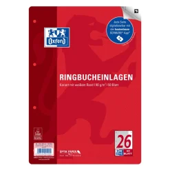 OXFORD Ringbucheinlage A4 kariert, 50 Blätter 400131580