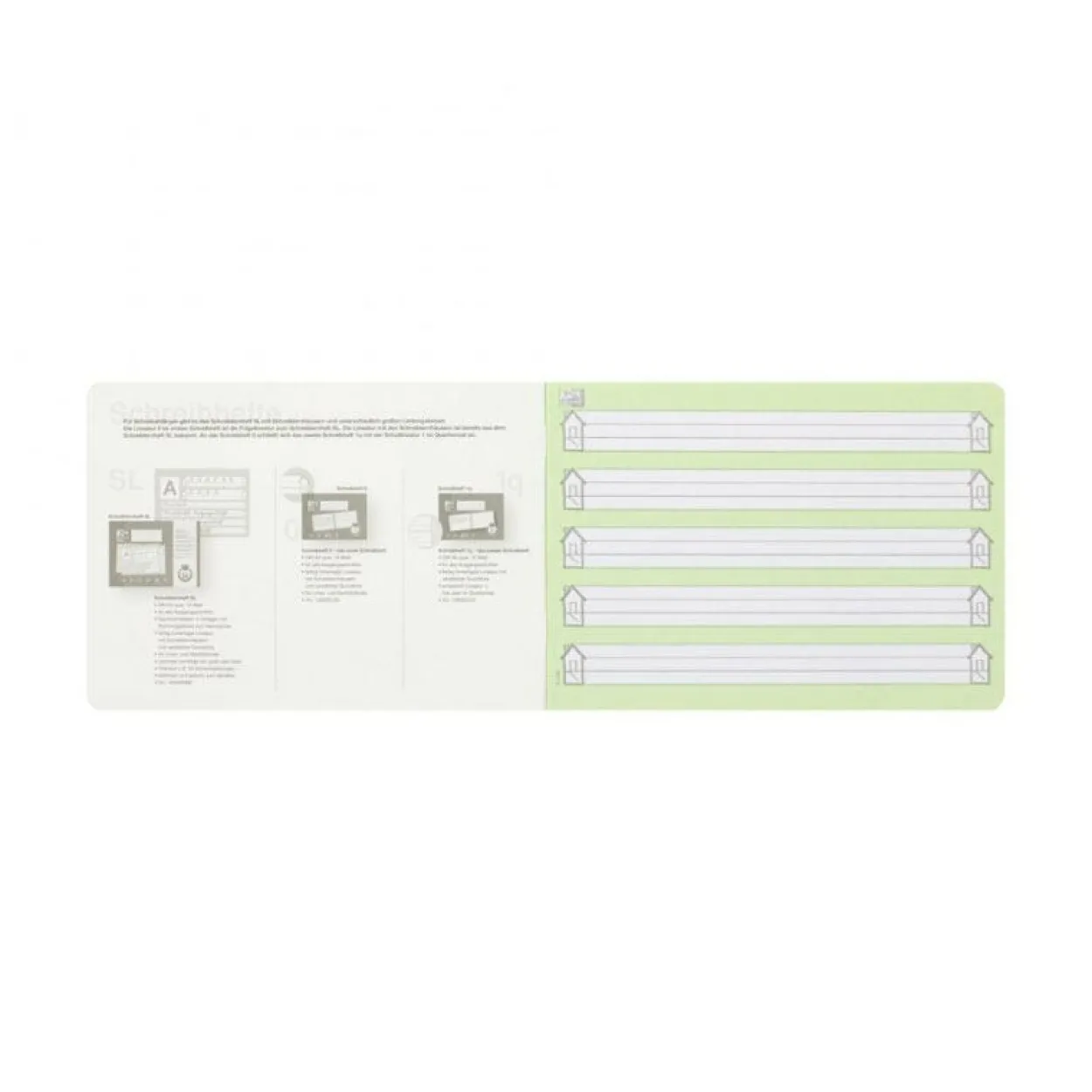 Oxford Schreibheft, DIN A5 quer, Lineatur: 0