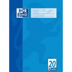 OXFORD Schulheft Lineatur 20 blanko DIN A4 ohne Rand, 16 Blatt
