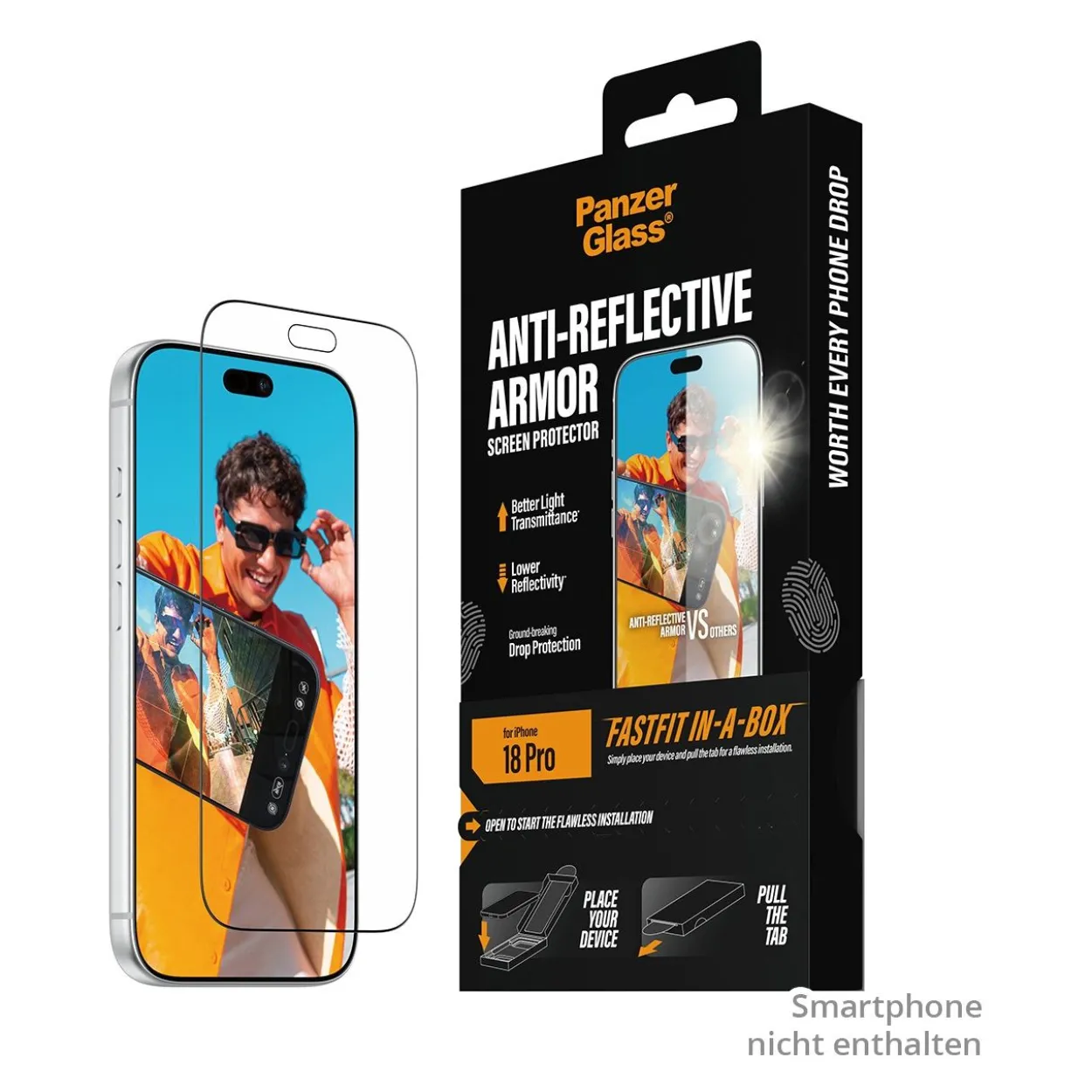 PanzerGlass Anti-reflective Armor Screen Protector iPhone 18 Pro