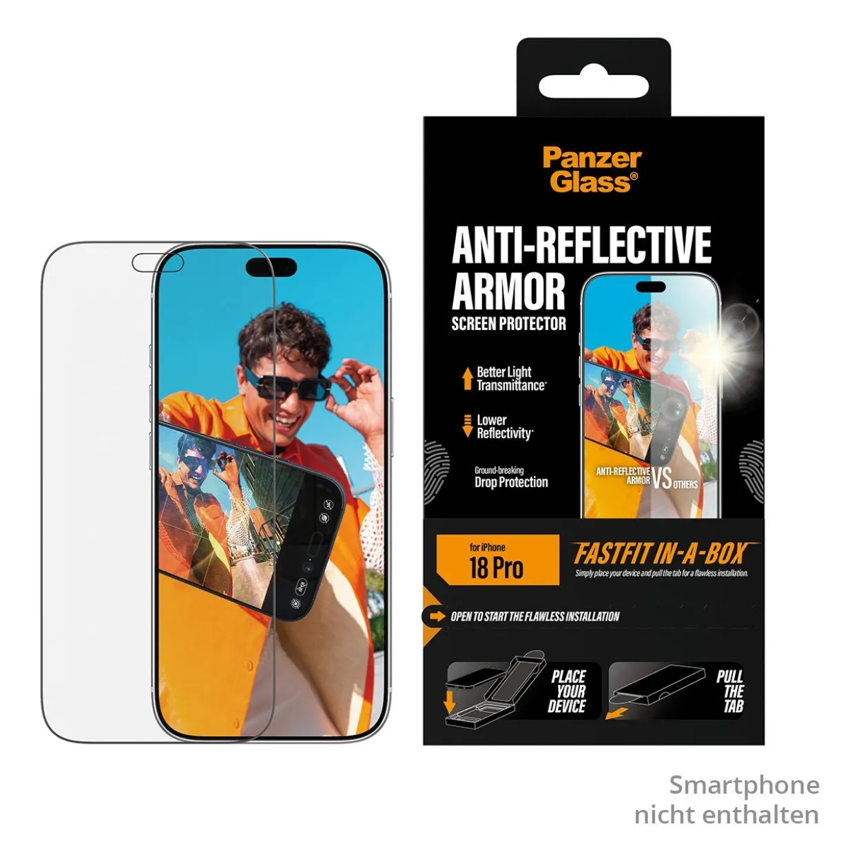 PanzerGlass Anti-reflective Armor Screen Protector iPhone 18 Pro