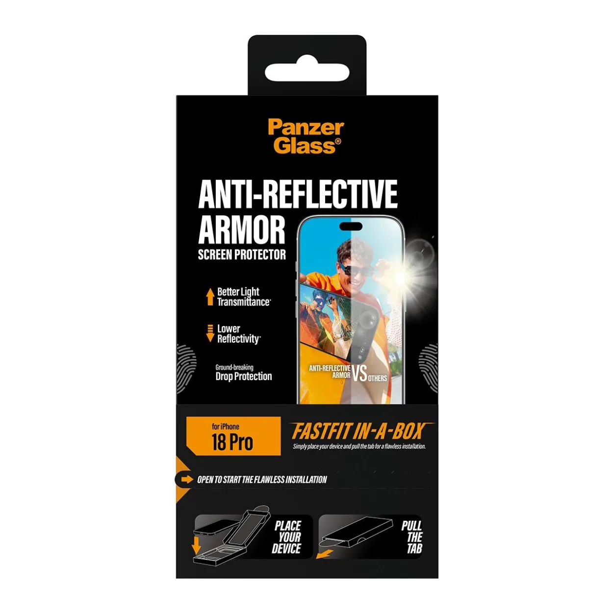 PanzerGlass Anti-reflective Armor Screen Protector iPhone 18 Pro