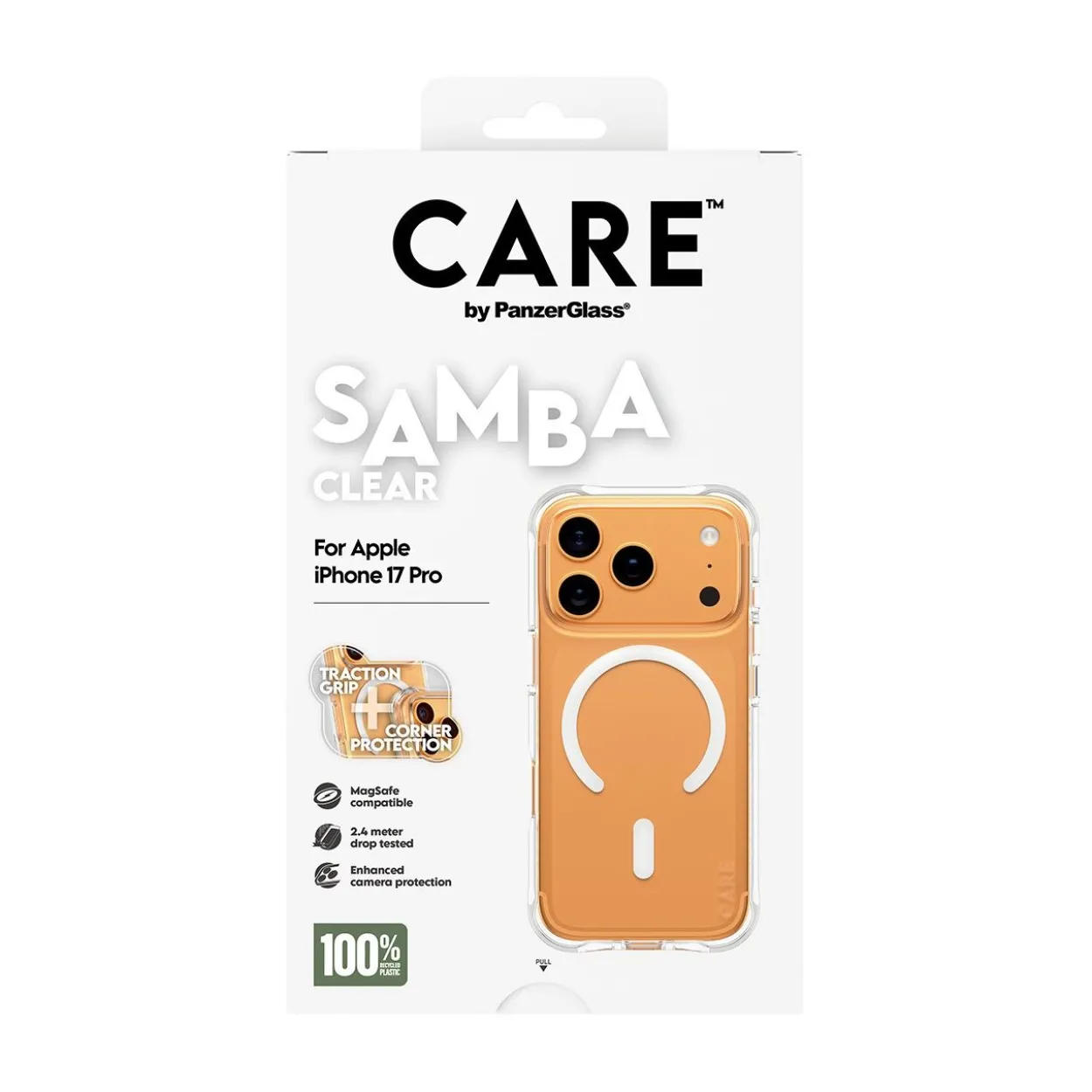 PanzerGlass CARE BY FASHIONABLE CASE SAMBA W. WHITE MAGSAFE IPHONE 17 PRO