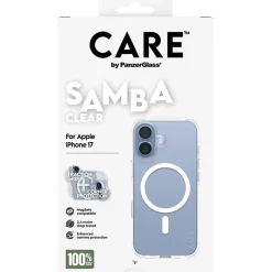 PanzerGlass CARE BY FASHIONABLE CASE SAMBA TRANSPARENT W. WHITE MAGSAFE IPH