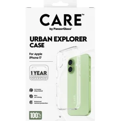 PanzerGlass CARE BY FLAGSHIP CASE TRANSPARENT EXPLORER W. CLEAR FRAME IPHONE 17