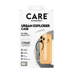 PanzerGlass CARE BY FLAGSHIP CASE TRANSPARE W. BLACK MAGSAFE IPHONE 17 PRO