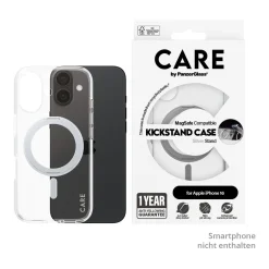 PanzerGlass CARE Feature Kickstand iPhone 16 silber
