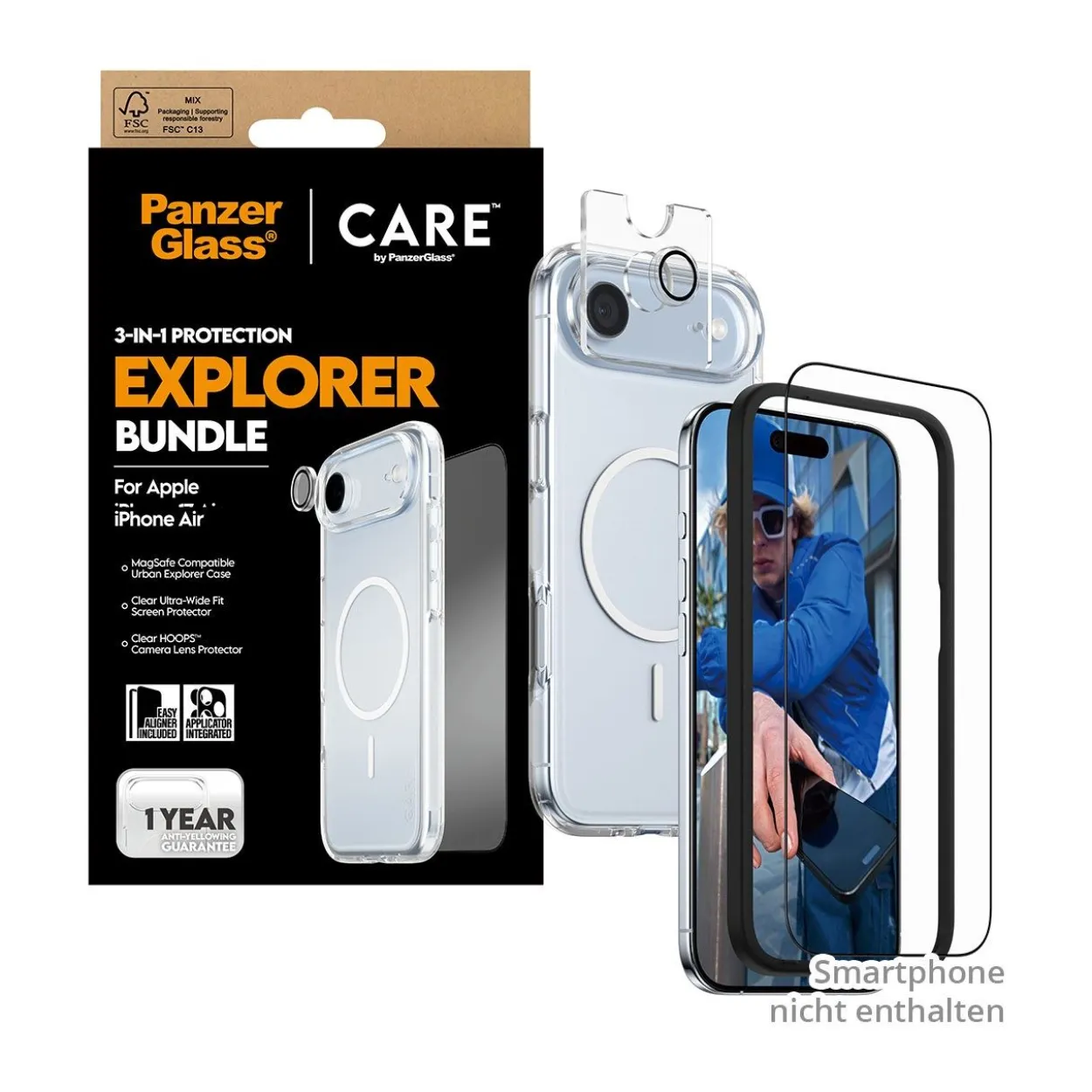 PanzerGlass CARE 3-in-1 Flagship Explorer Bundle iPhone 17 Air
