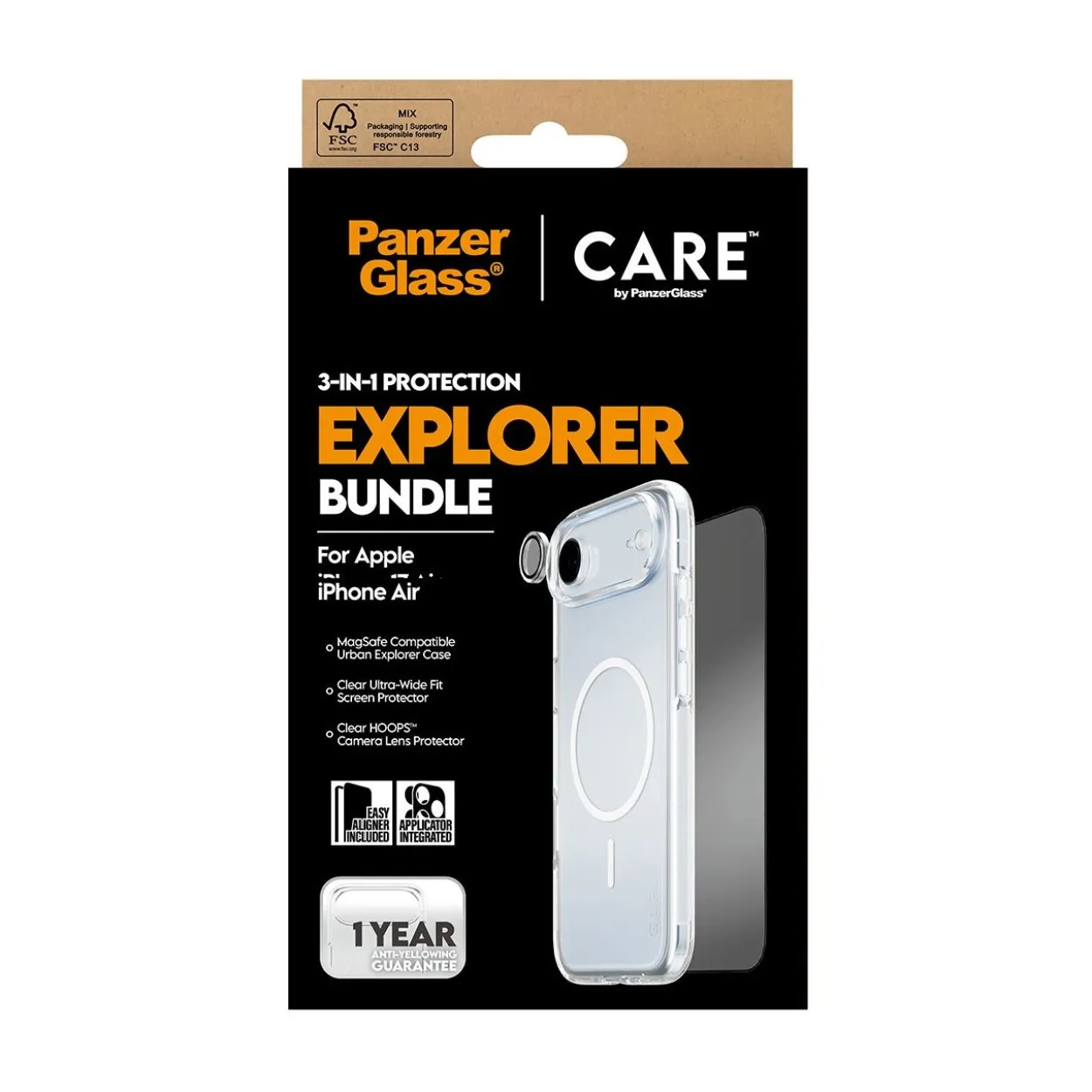 PanzerGlass CARE 3-in-1 Flagship Explorer Bundle iPhone 17 Air