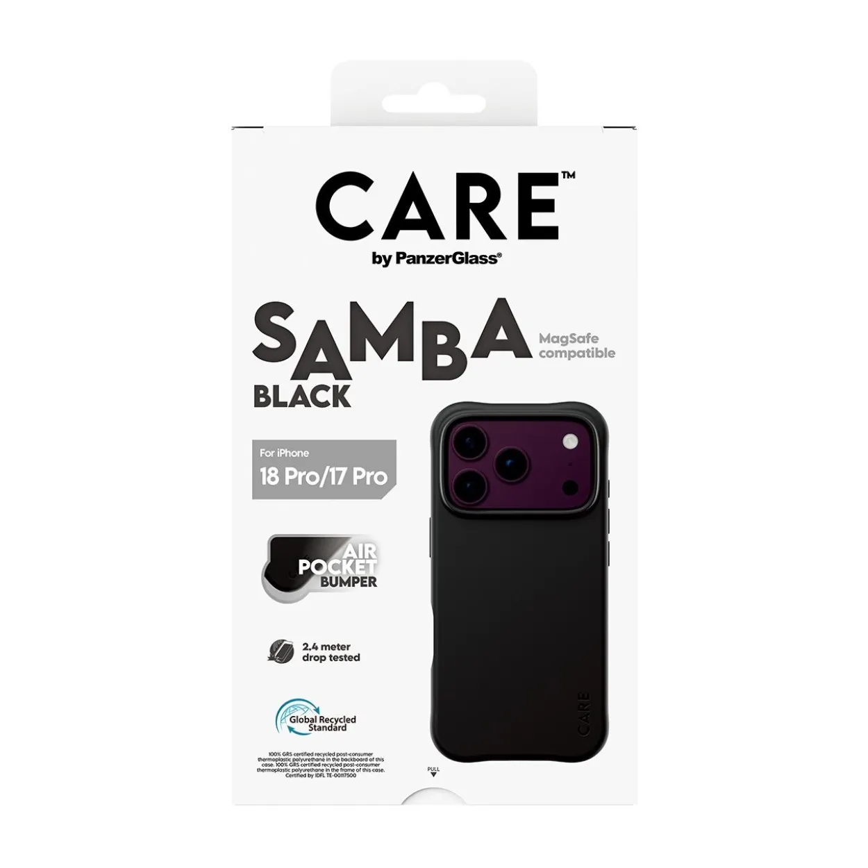PanzerGlass CARE Samba Case black w. MagSafe iPhone 18 Pro/ 17 Pro