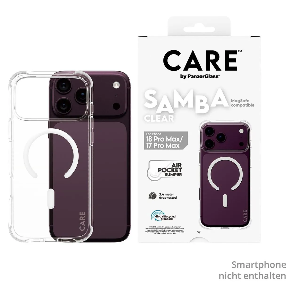 PanzerGlass CARE Samba Case transp. white MagSafe iPhone 18 Pro Max /17 Pro Max