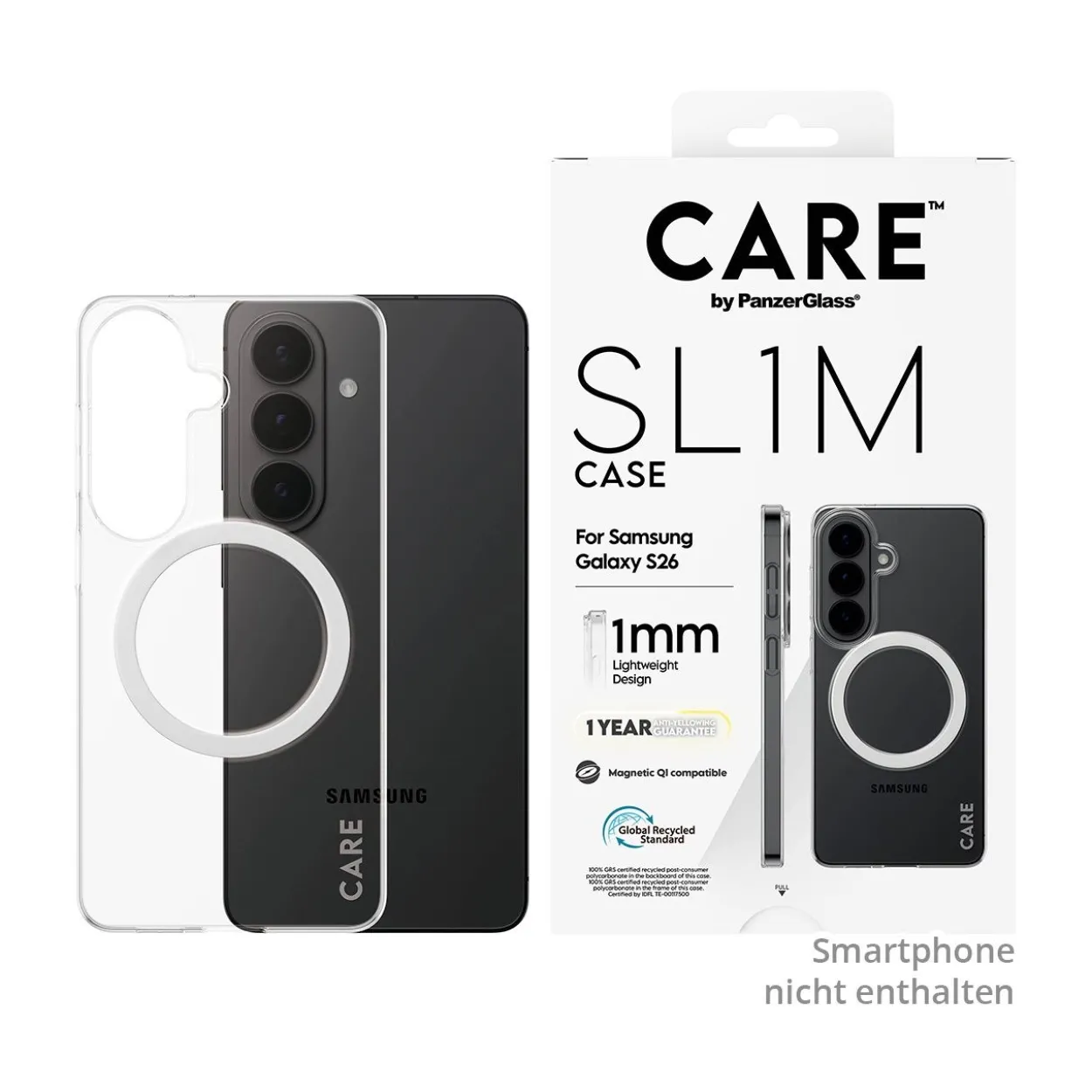 PanzerGlass CARE SL1M Case transparent Samsung Galaxy S26