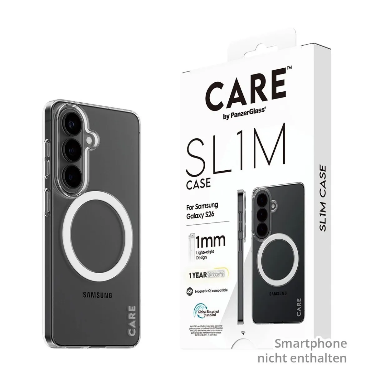 PanzerGlass CARE SL1M Case transparent Samsung Galaxy S26