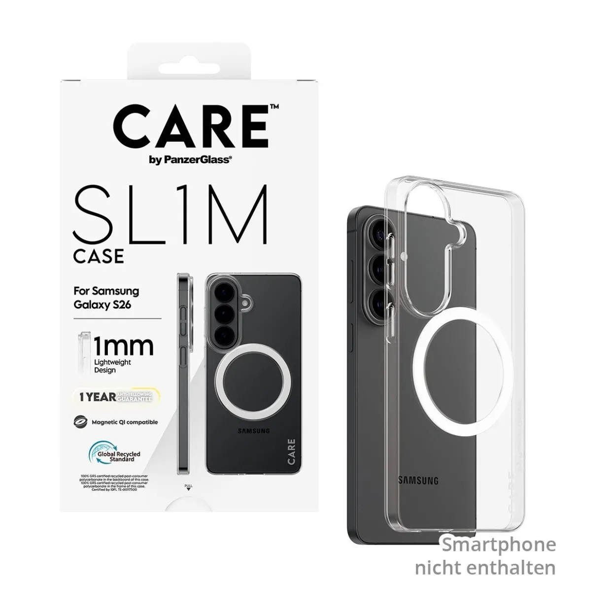PanzerGlass CARE SL1M Case transparent Samsung Galaxy S26