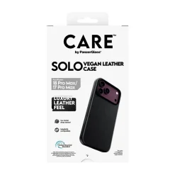 PanzerGlass CARE Solo Vegan Leather Case black MagSafe iPhone 18 Pro Max/17 PM